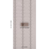 Schumacher Acanthus Stripe Sisal Rose Antique Wallpaper