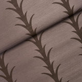 Schumacher Acanthus Stripe Sisal Rose Antique Wallpaper