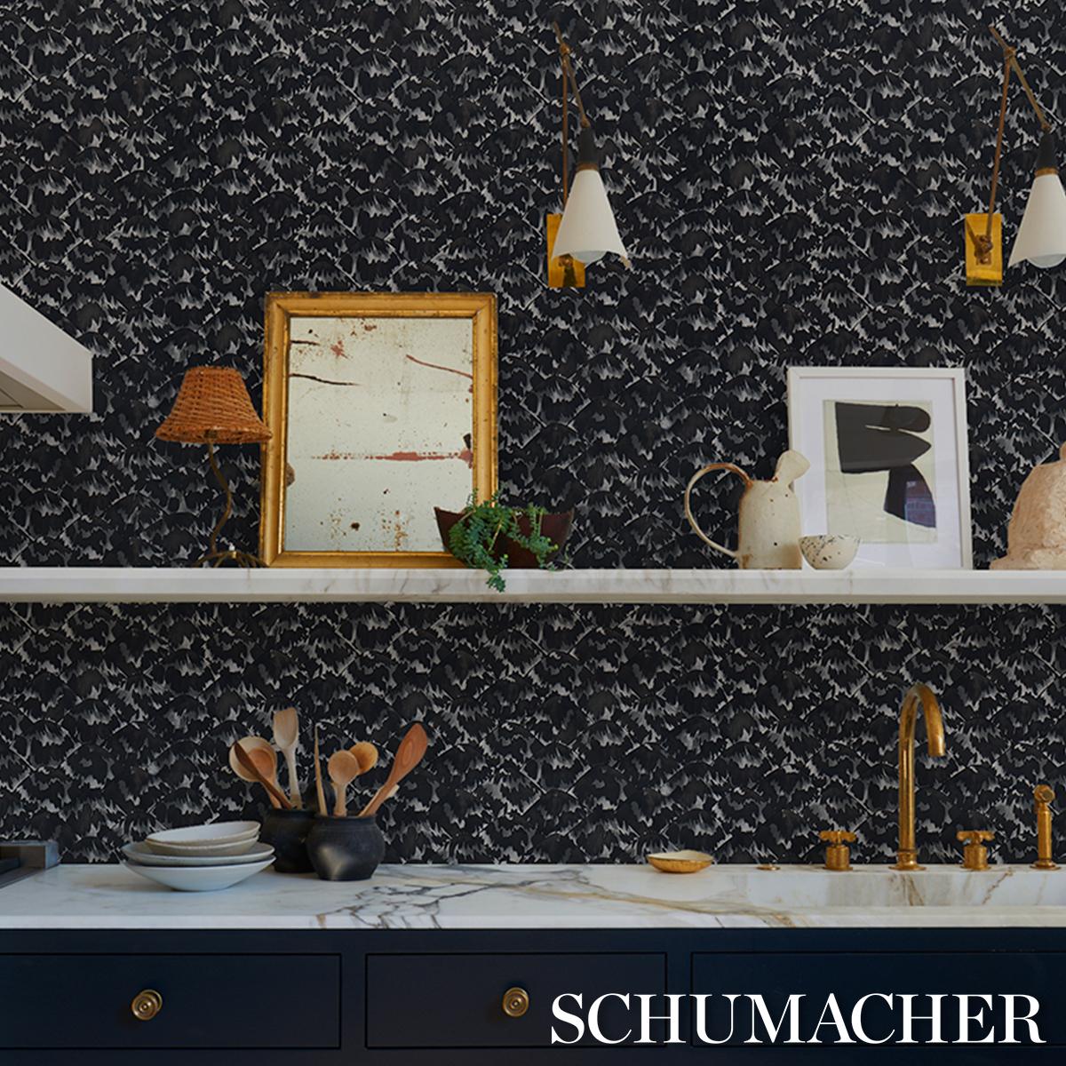 Schumacher Tortoise Blackout Wallpaper
