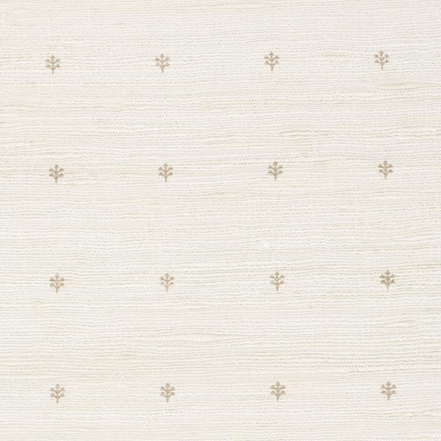 Schumacher Engelmann Silk Hand Print Fawn Fabric