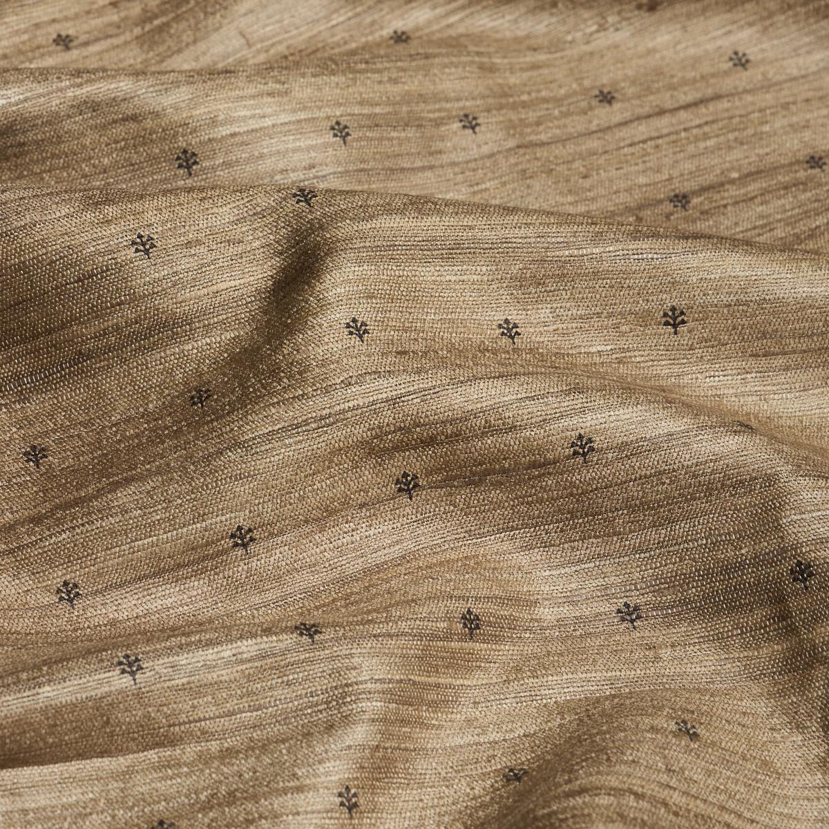 Schumacher Engelmann Silk Hand Print Oatmeal Fabric
