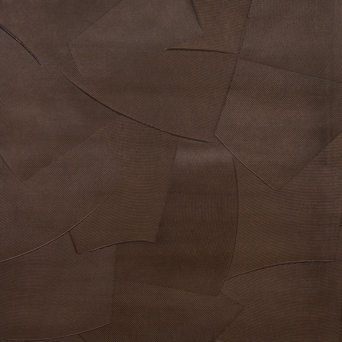Schumacher Hand Combed Plaster Brown Wallpaper