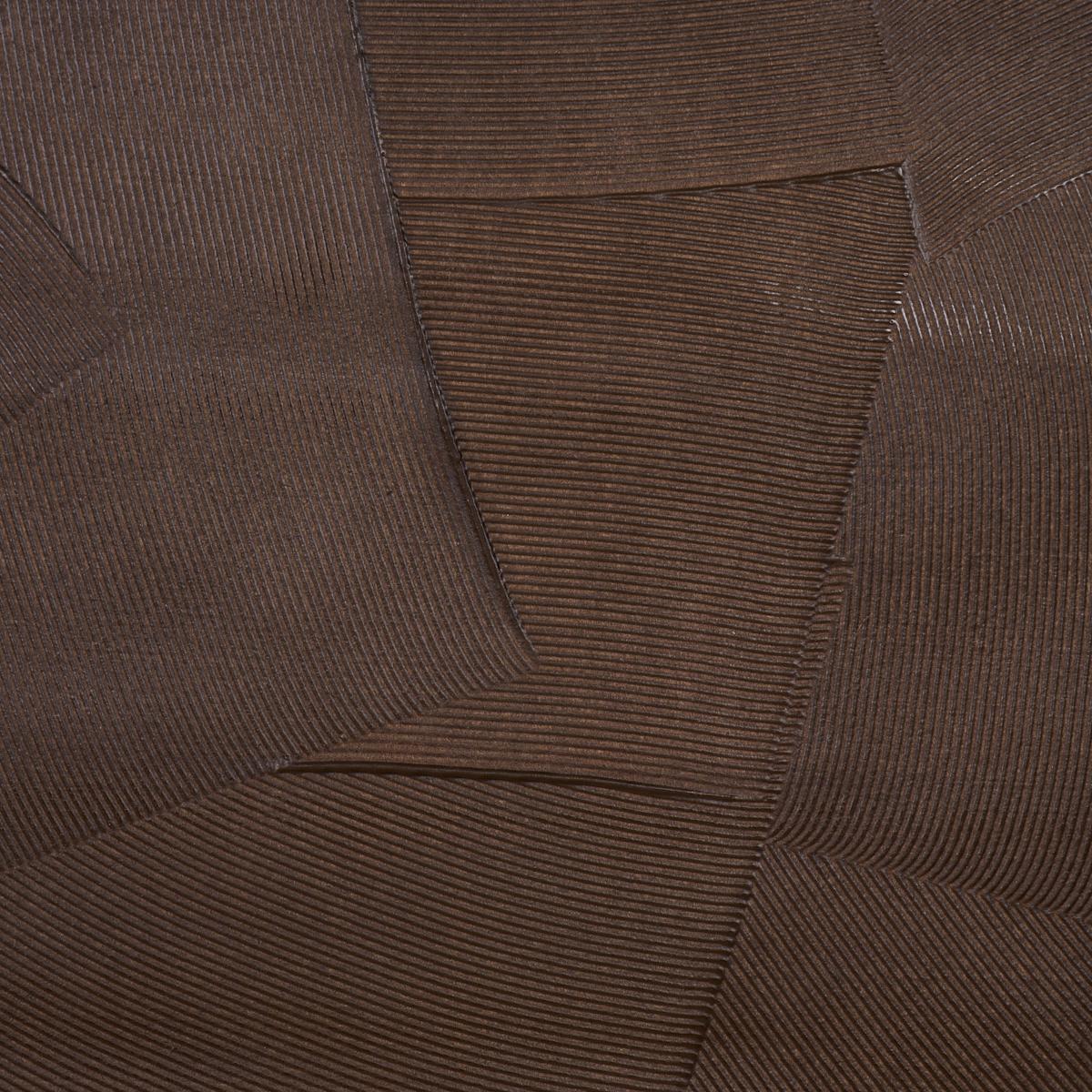 Schumacher Hand Combed Plaster Brown Wallpaper