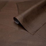 Schumacher Hand Combed Plaster Brown Wallpaper