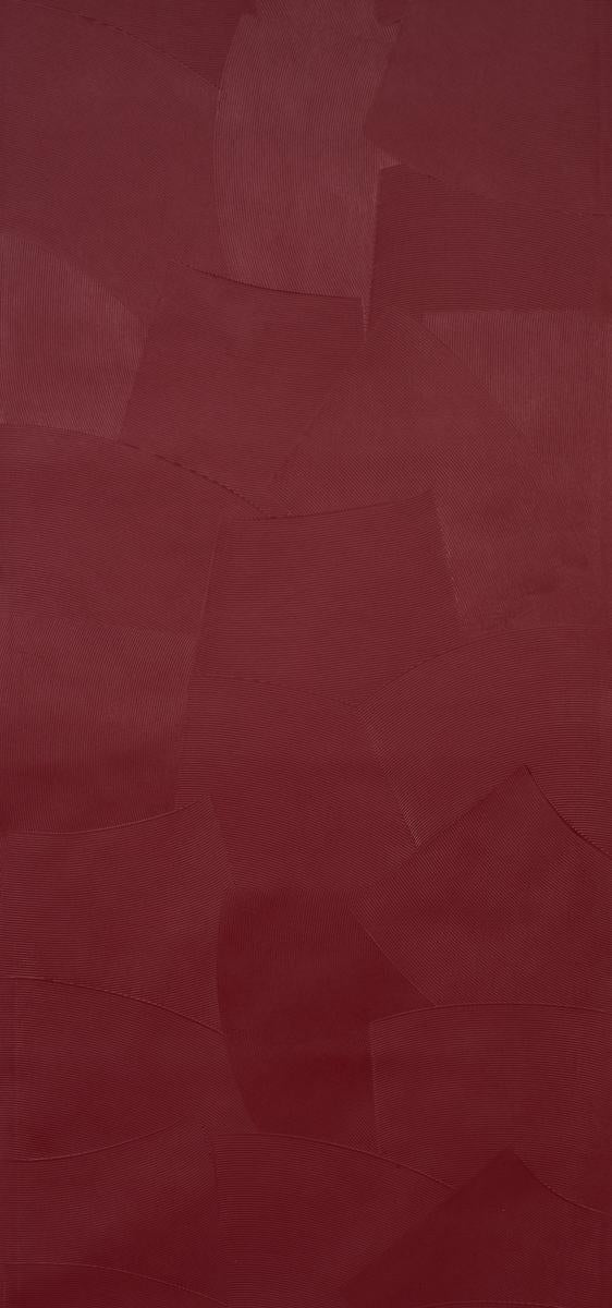 Schumacher Hand Combed Plaster Oxblood Wallpaper