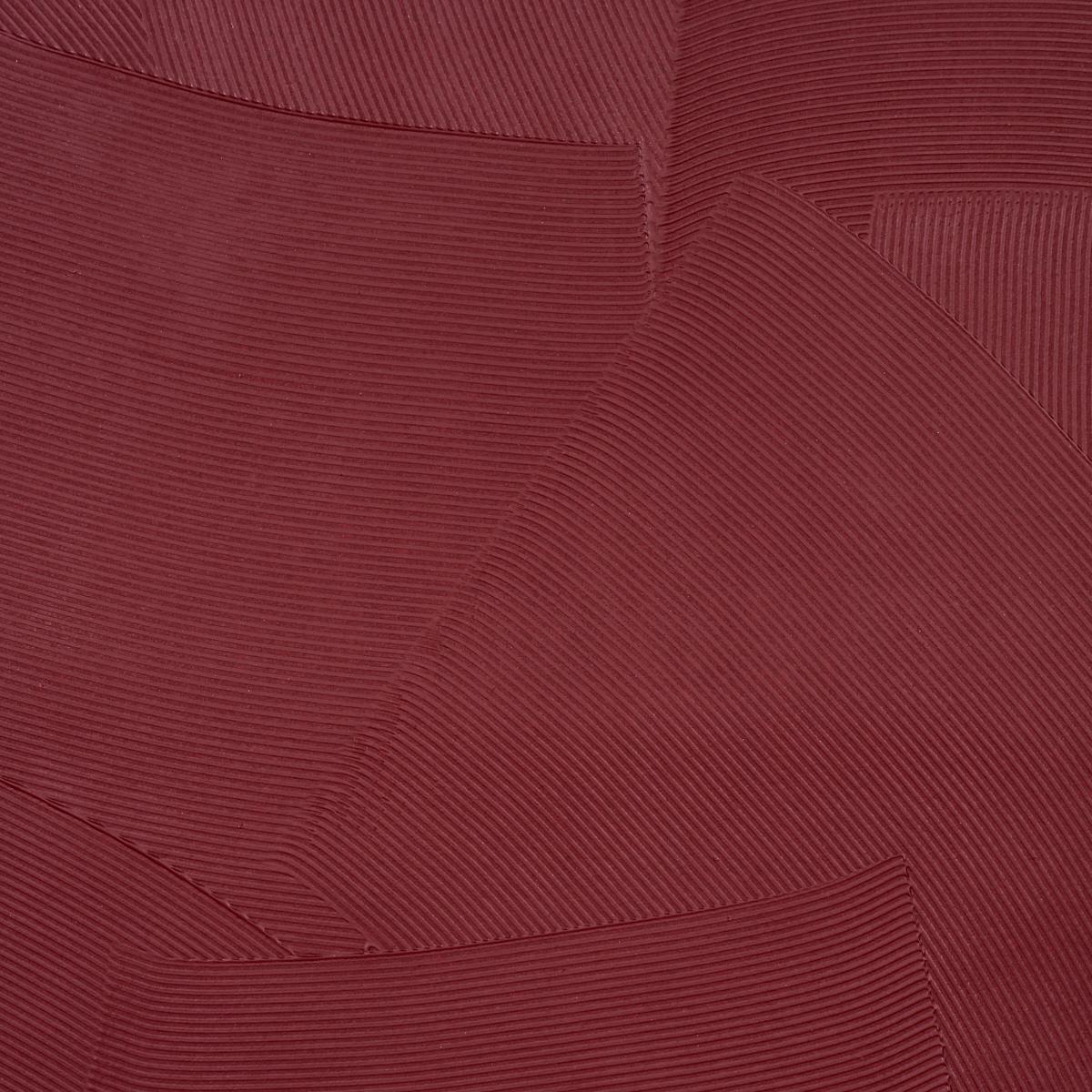 Schumacher Hand Combed Plaster Oxblood Wallpaper