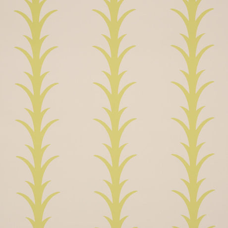 Schumacher Acanthus Stripe Soleil On Sand Wallpaper