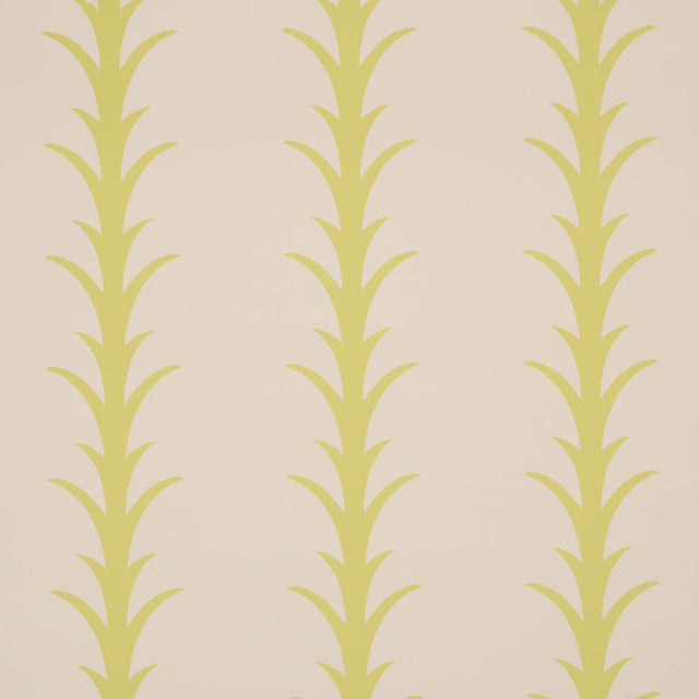 Schumacher Acanthus Stripe Soleil On Sand Wallpaper