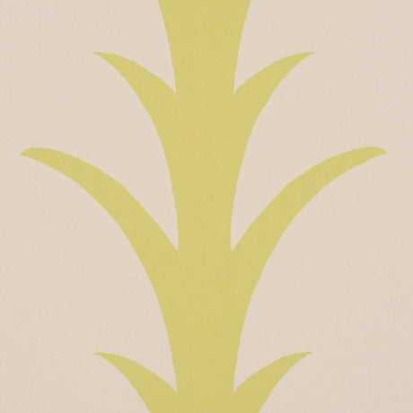Schumacher Acanthus Stripe Soleil On Sand Wallpaper