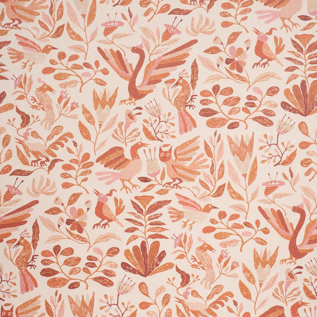 Schumacher Canopy Terracotta Wallpaper