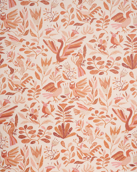 Schumacher Canopy Terracotta Wallpaper