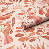 Schumacher Canopy Terracotta Wallpaper