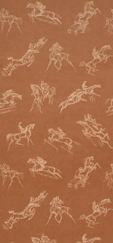Schumacher X Backdrop Tanbark Earthy Brown Wallpaper