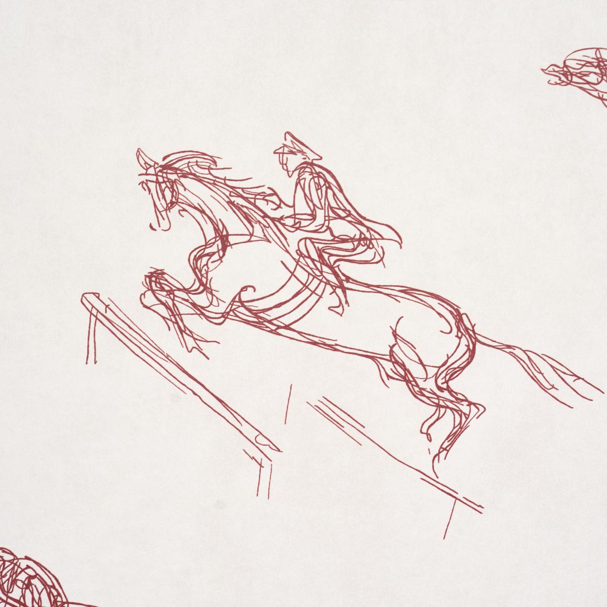 Schumacher X Backdrop Tanbark Dark Red Wallpaper