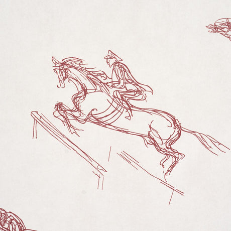 Schumacher X Backdrop Tanbark Dark Red Wallpaper