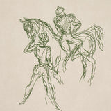 Schumacher X Backdrop Tanbark Olive Wallpaper