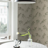 Schumacher X Backdrop Tanbark Olive Wallpaper