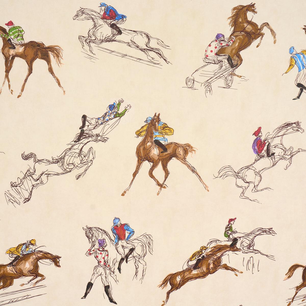 Schumacher X Backdrop Tanbark Multi Multi Wallpaper