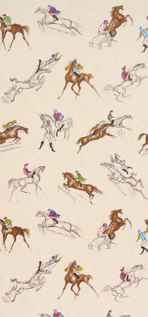 Schumacher X Backdrop Tanbark Multi Multi Wallpaper