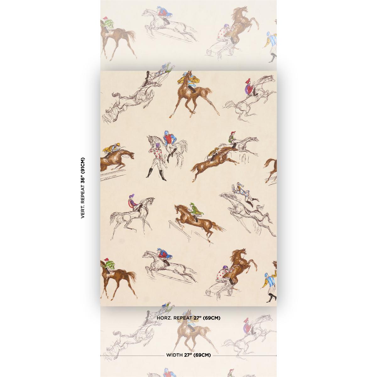 Schumacher X Backdrop Tanbark Multi Multi Wallpaper