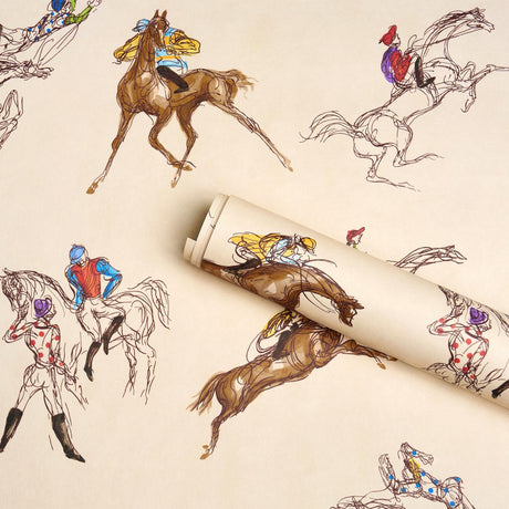 Schumacher X Backdrop Tanbark Multi Multi Wallpaper