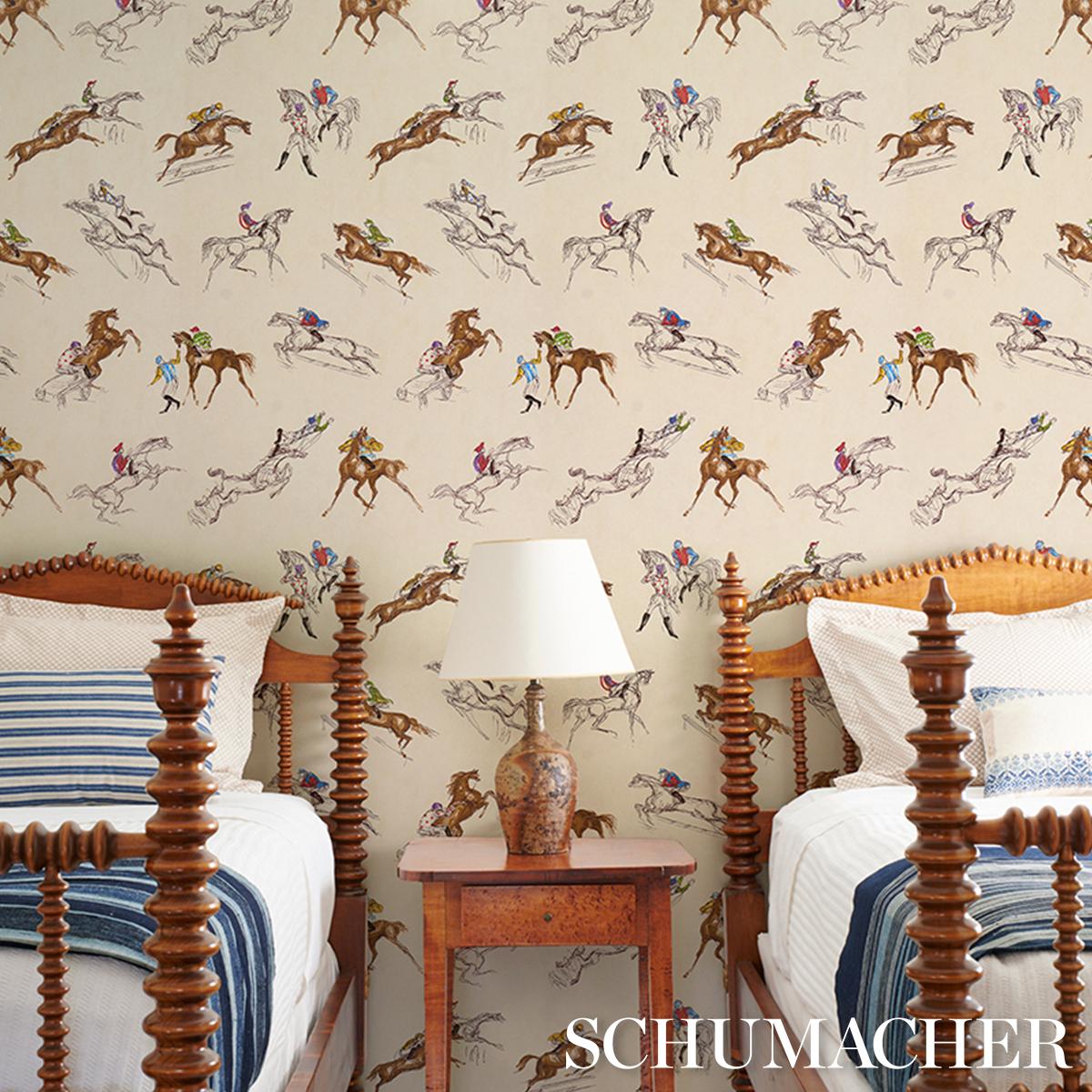 Schumacher X Backdrop Tanbark Multi Multi Wallpaper