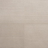 Schumacher Quinton Offset Rib Wallcovering Platinum Wallpaper