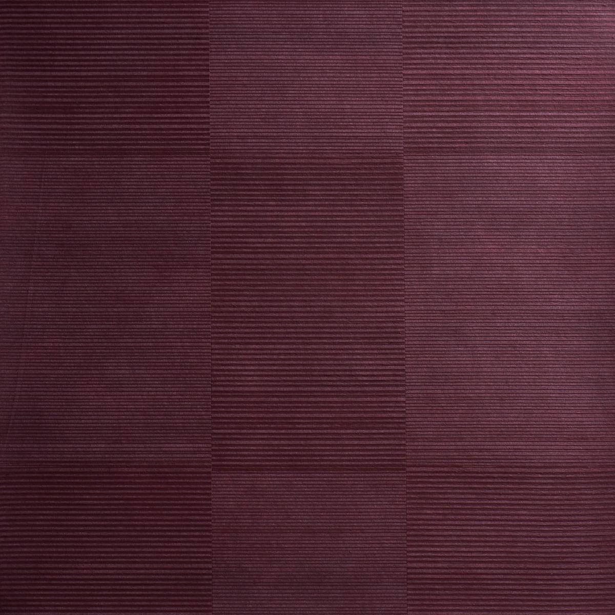 Schumacher Quinton Offset Rib Wallcovering Oxblood Wallpaper