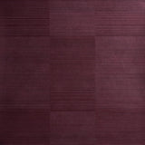 Schumacher Quinton Offset Rib Wallcovering Oxblood Wallpaper