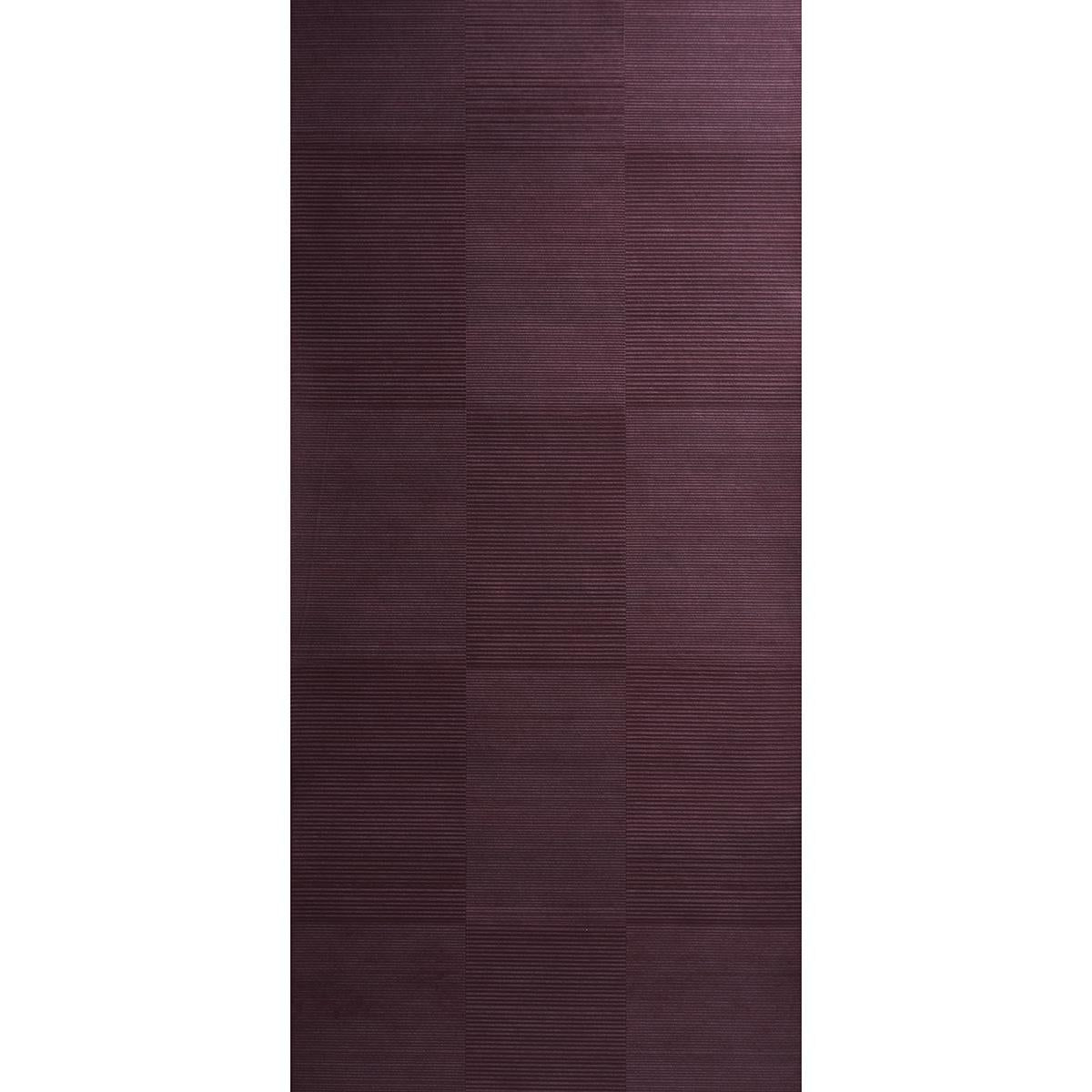 Schumacher Quinton Offset Rib Wallcovering Oxblood Wallpaper