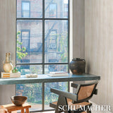 Schumacher Alden Organic Plaster Wallcovering Oyster Wallpaper