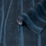 Schumacher Alden Organic Plaster Wallcovering Deep Sea Wallpaper