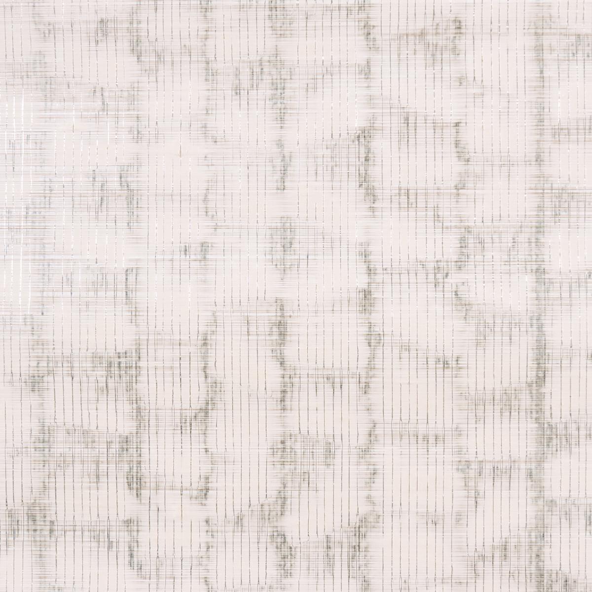 Schumacher Rune Pinstripe Wallcovering Silver Wallpaper