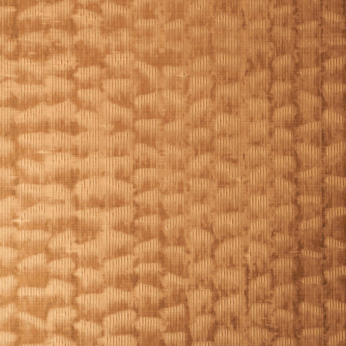 Schumacher Rune Pinstripe Wallcovering Gold Wallpaper