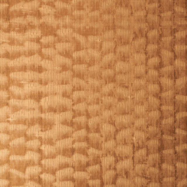Schumacher Rune Pinstripe Wallcovering Gold Wallpaper