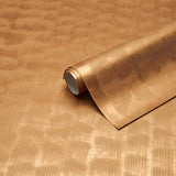 Schumacher Rune Pinstripe Wallcovering Gold Wallpaper