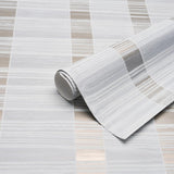 Schumacher Orren Ridged Wallcovering Pewter Wallpaper