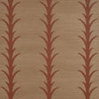 Schumacher Acanthus Stripe Sisal Mocha Wallpaper