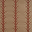 Schumacher Acanthus Stripe Sisal Mocha Wallpaper