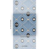 Schumacher X Backdrop Edith Blue Wallpaper