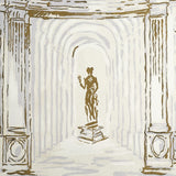 Schumacher X Backdrop Palazzo 4 Panel Set Antique Blue Wallpaper