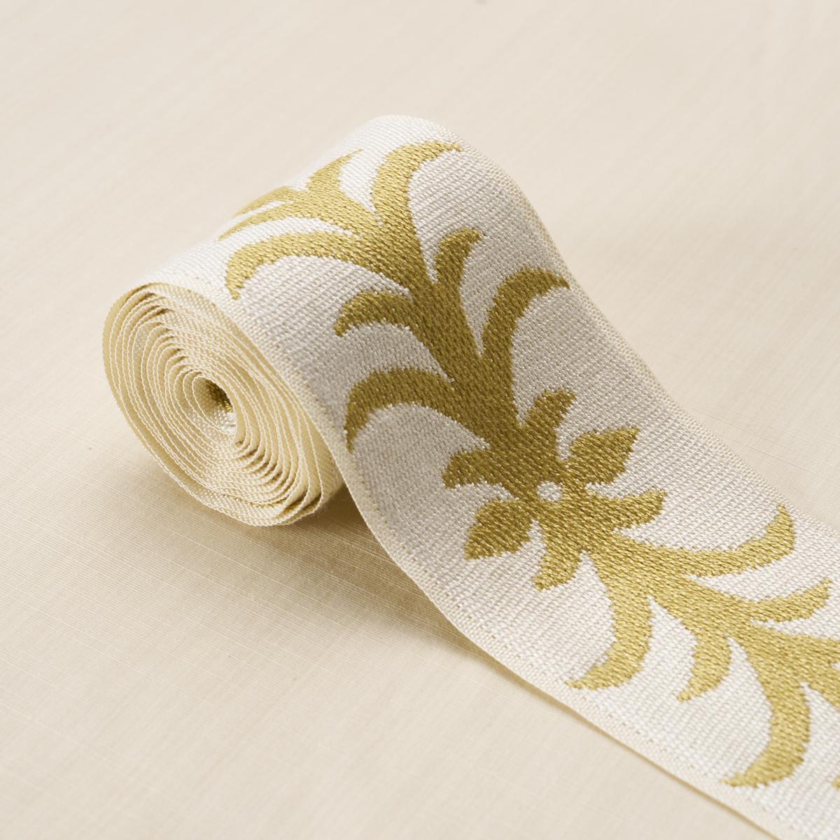 Schumacher Ochre Acanthus Tape