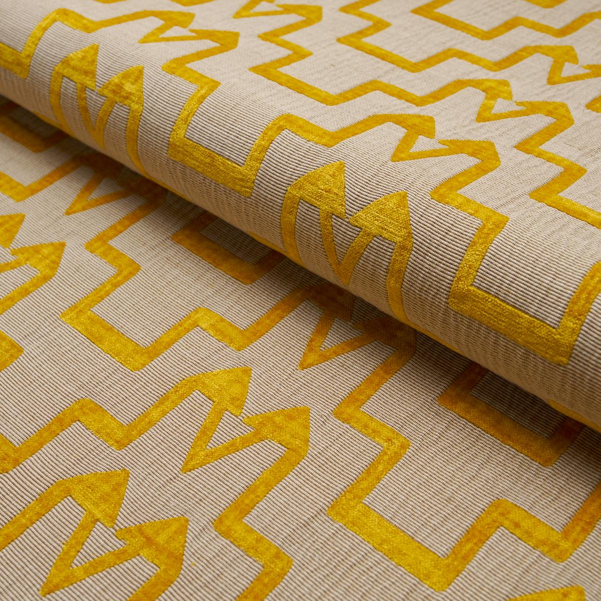 Schumacher Turkish Step Mimosa Glow Fabric