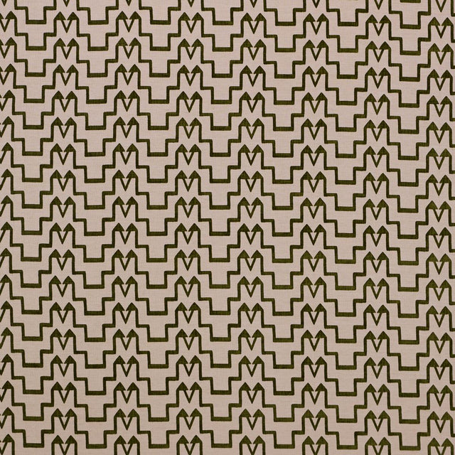 Schumacher Turkish Step Olive Fabric