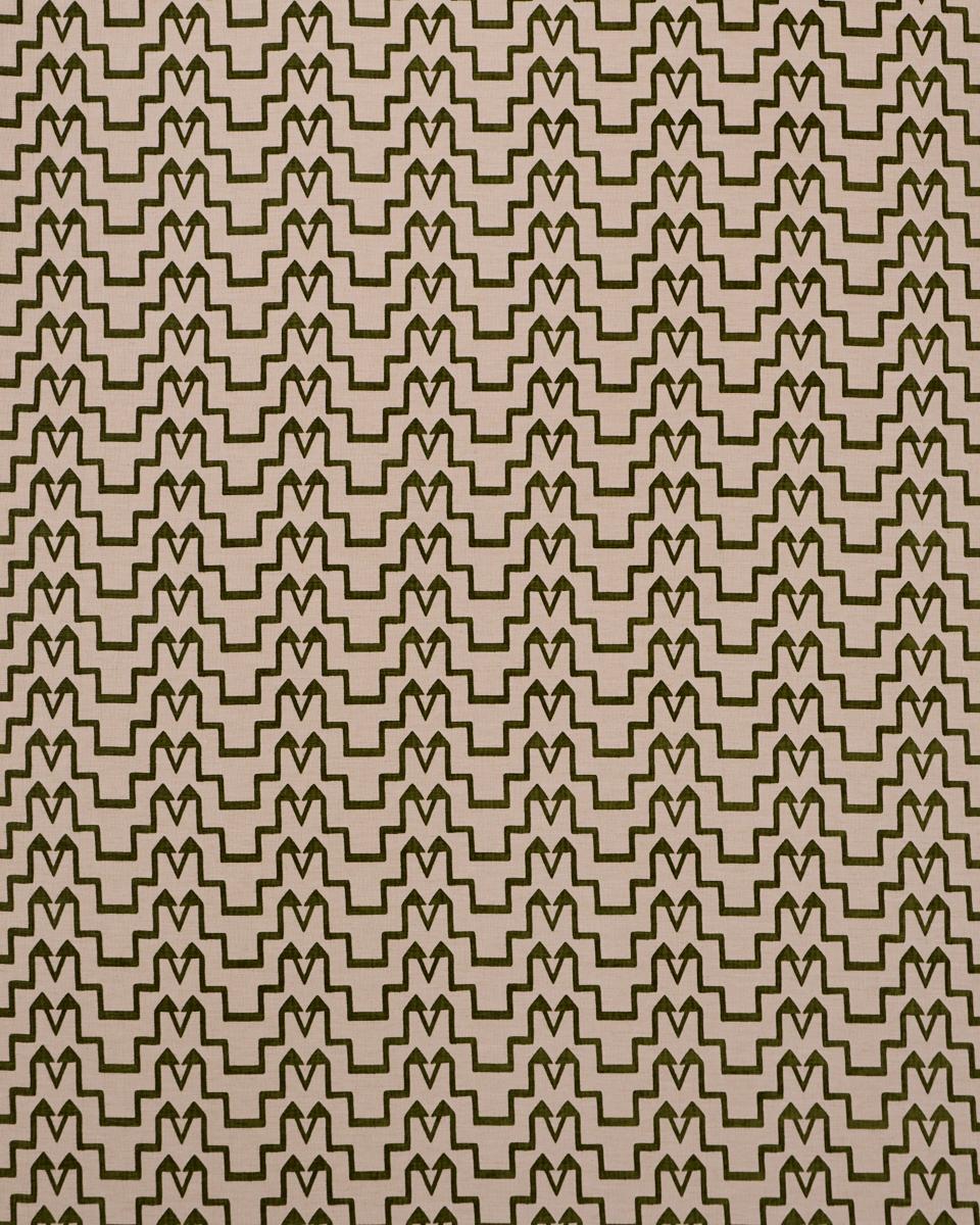Schumacher Turkish Step Olive Fabric