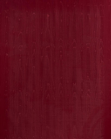 Schumacher Beau Cotton Linen Moir Crimson Fabric