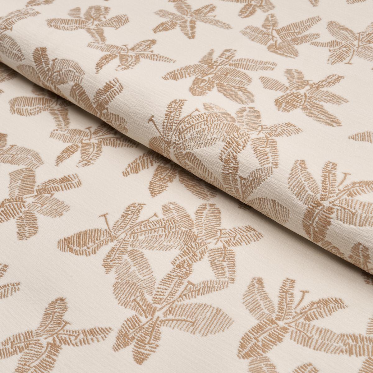 Schumacher Hibiscus Mistral Sand Fabric