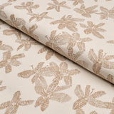Schumacher Hibiscus Mistral Sand Fabric