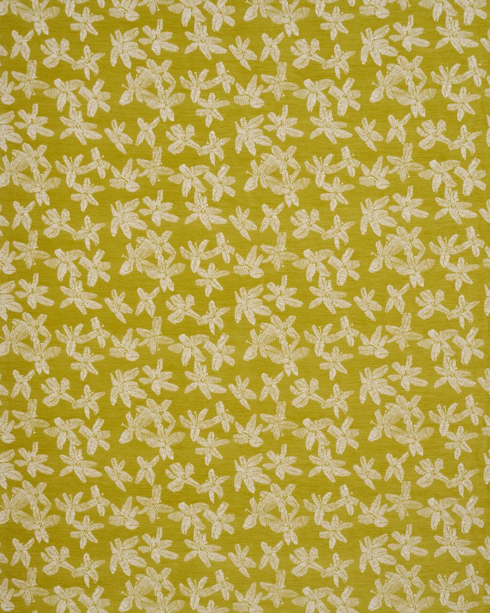 Schumacher Hibiscus Citron Vert Fabric