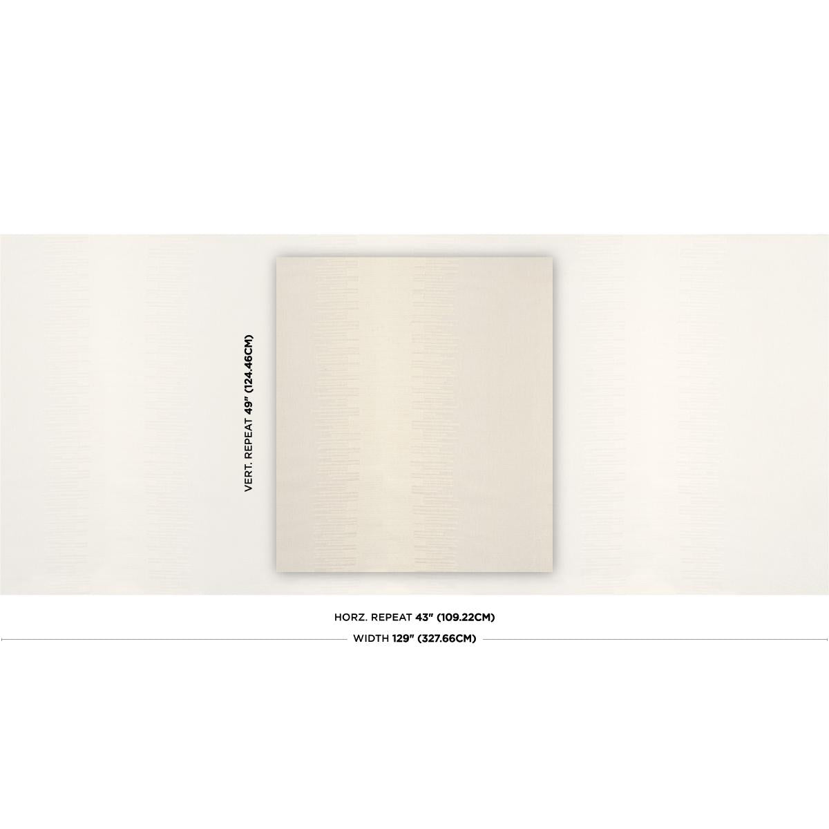 Schumacher Bonneville Sheer Ivory Fabric